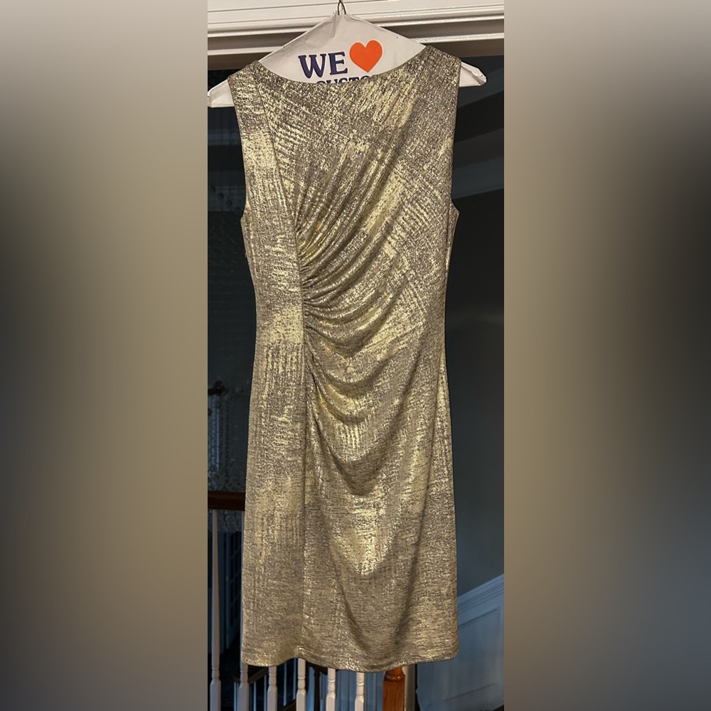 Calvin Klein Metallic Textured Dress
